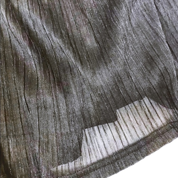 Junarose Black Shimmer Elastic Waist Skirt - Picture 2 of 6